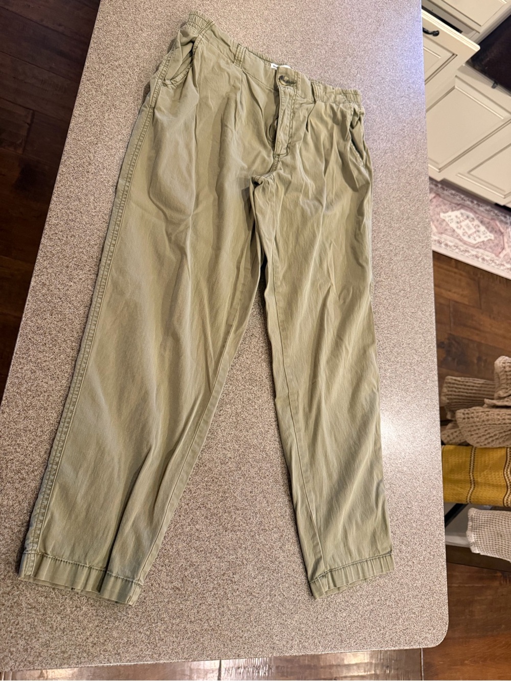 Sonoma Olive Green Drawstring Chino Pants